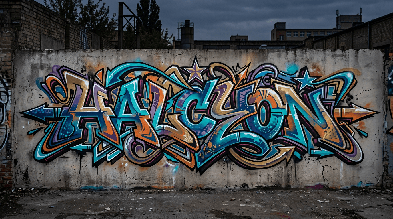 Advanced wildstyle graffiti word that keeps readable directional flow