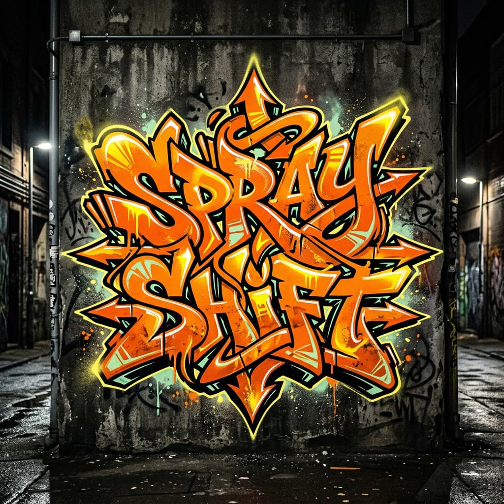 Graffiti output preview generated by SprayShift