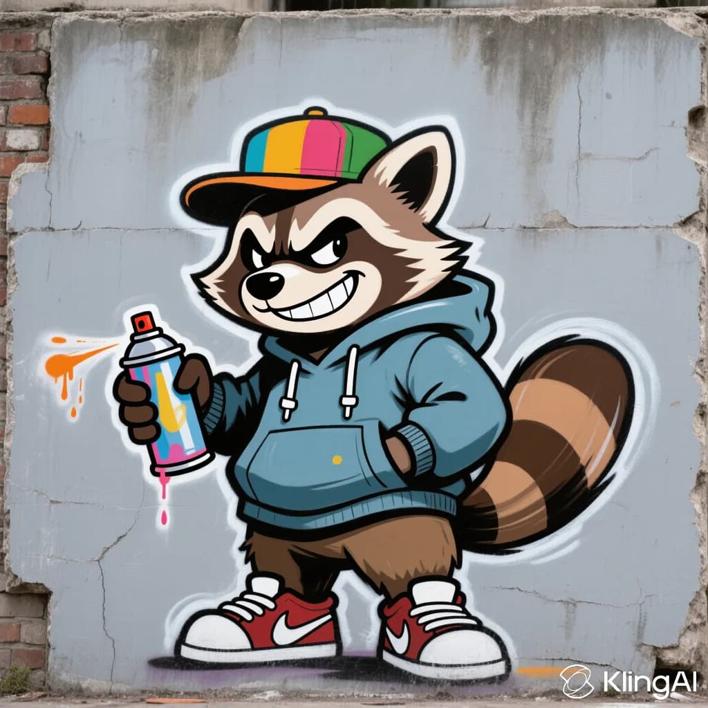 Graffiti character style featuring cartoon-inspired figure and expressive face