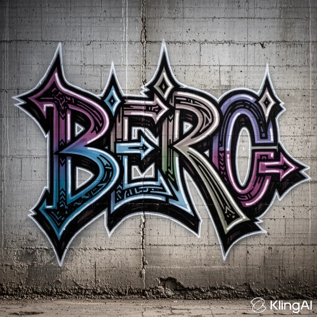 Wildstyle graffiti lettering with arrows, interlocks, and complex connections